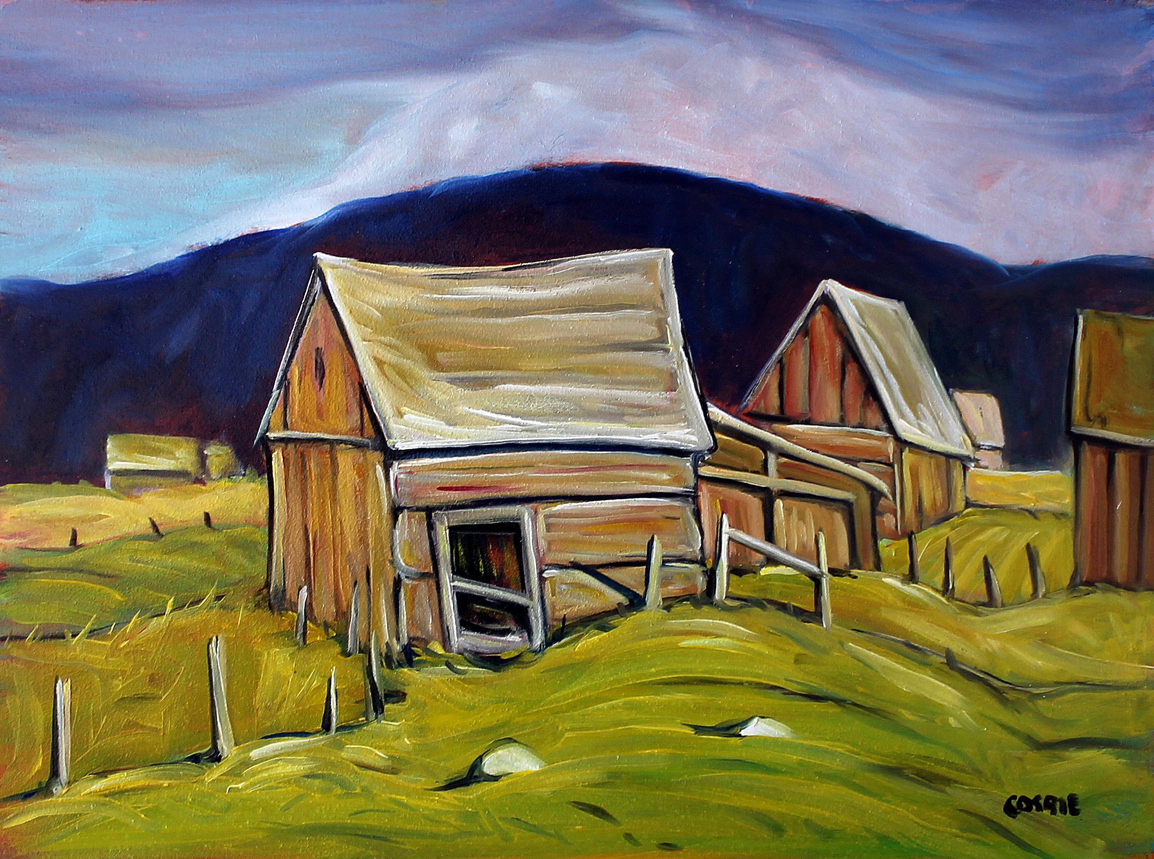 Doug Cosbie Interior Painting - Abandoned Farm, Berks County, PA, Oil Painting
