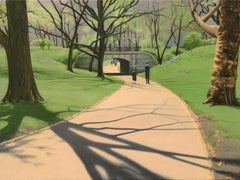 Central Park in Early Spring, Oil Painting