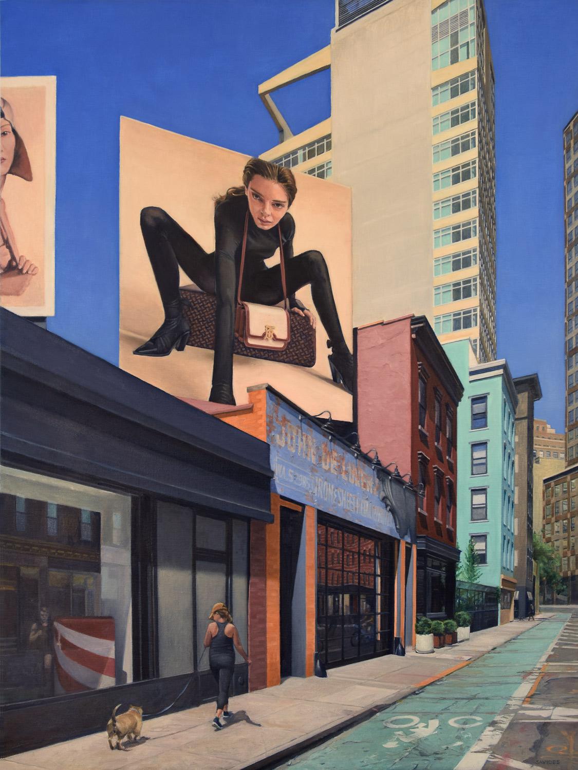 Nick Savides Interior Painting - On Grand Street, Oil Painting