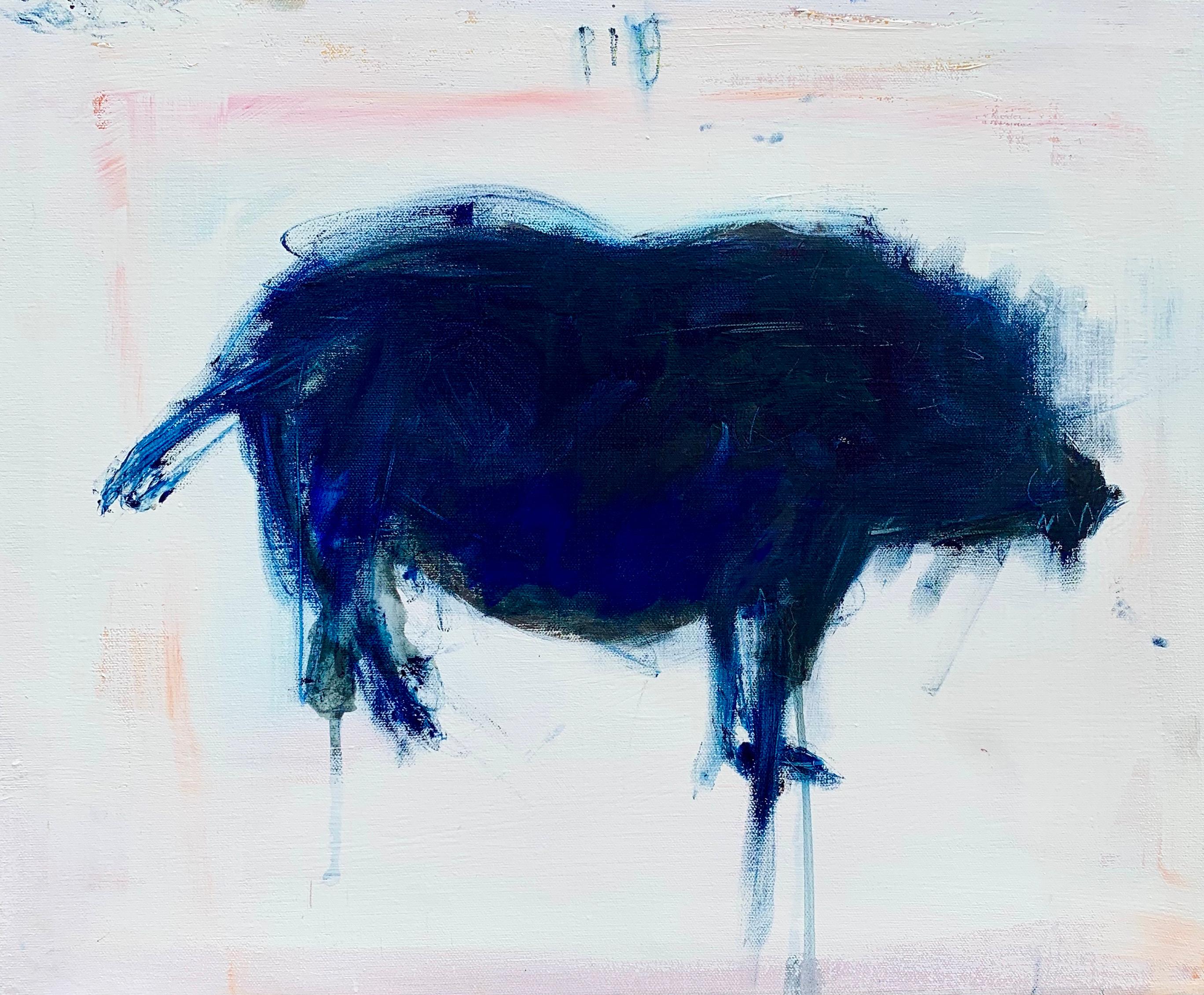 Pig, Oil Painting - Art by Damian Gomes