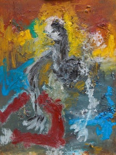 Seated Figure, Oil Painting