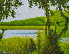 Peinture à l'huile - lac de Myakka