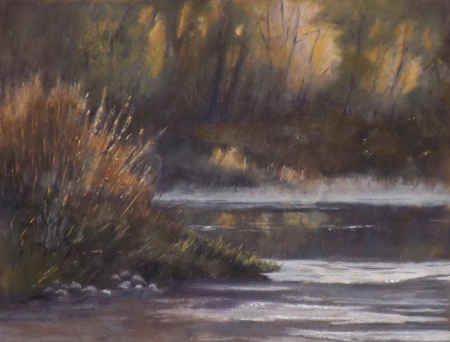 A Little Morning Mist, Original Painting - Art by Patricia Prendergast