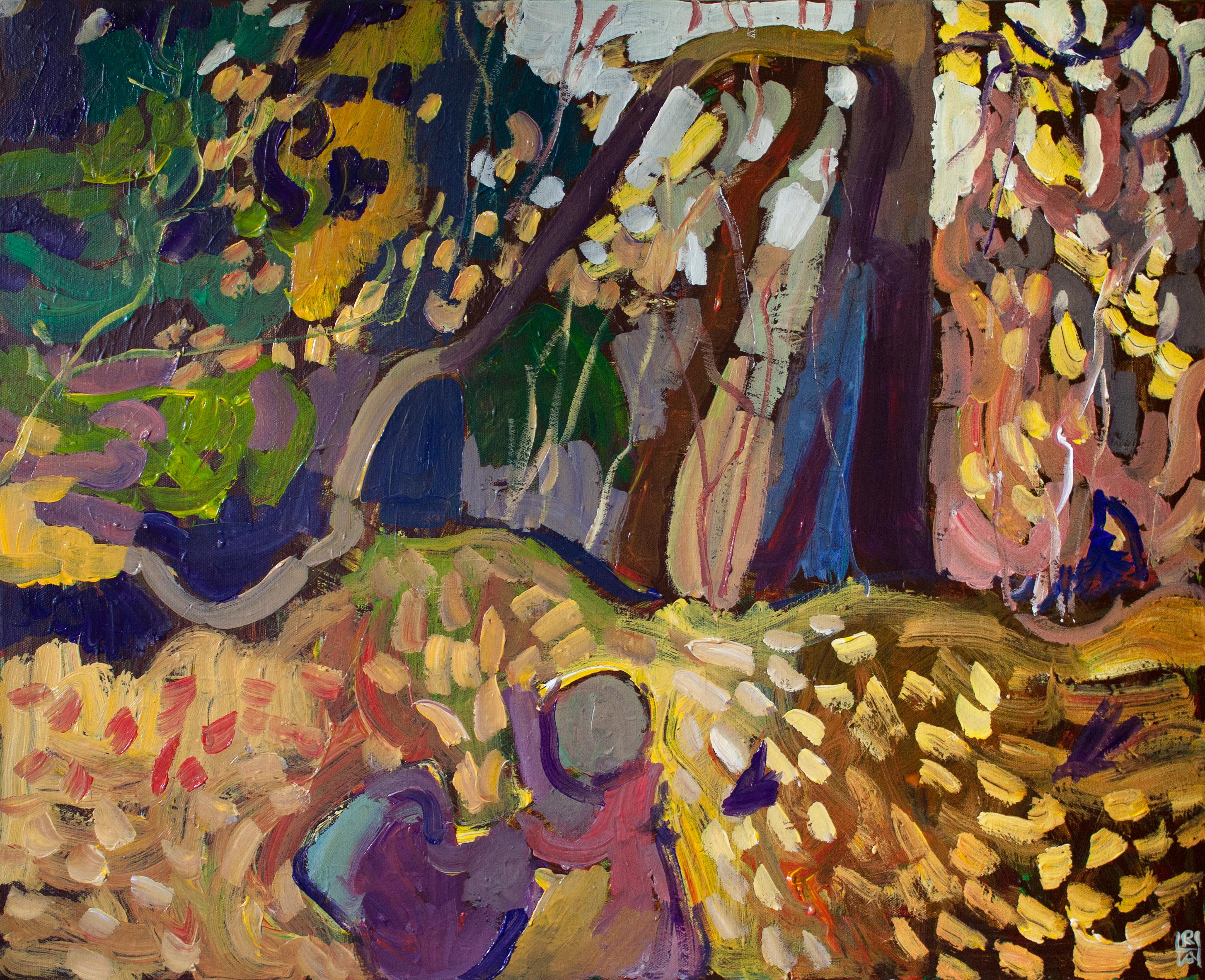 Robert Hofherr Landscape Painting - The Falling of the Leaves, Original Painting
