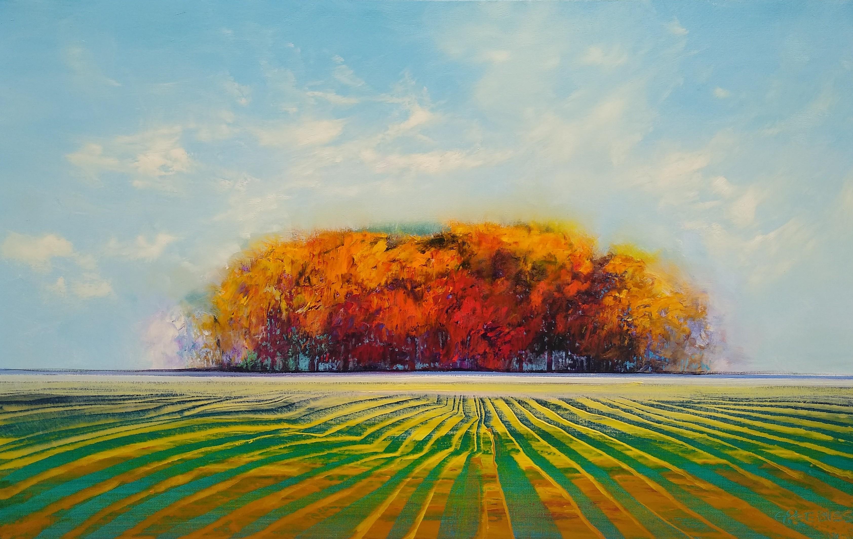 George Peebles Landscape Painting - Summer's Glory, Oil Painting