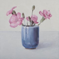 Fresh Pink Bouquet, Oil Painting