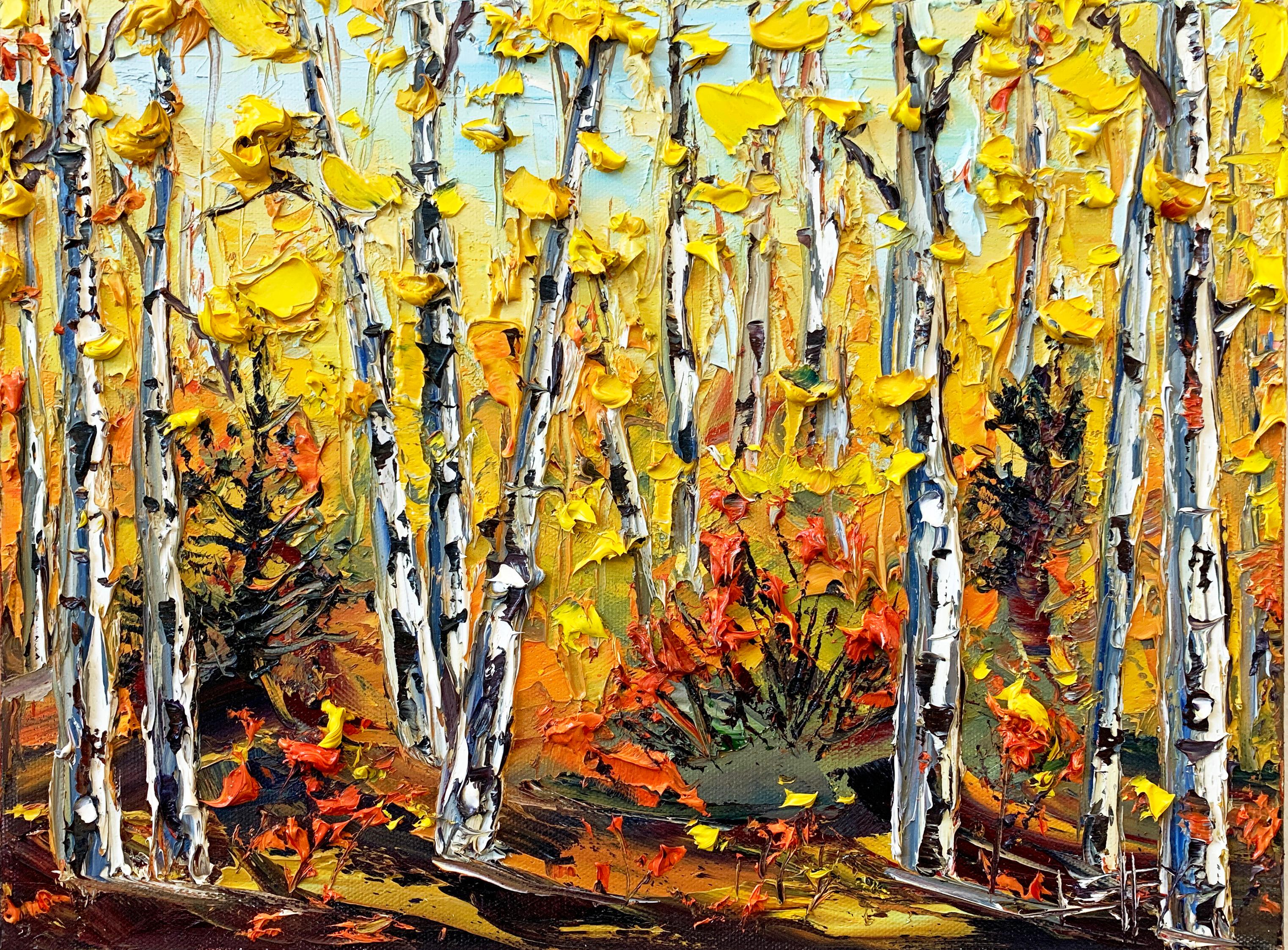 Impresiones del otoño, Pintura al óleo - Art de Lisa Elley