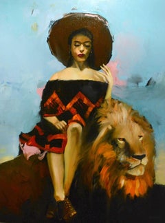 Gatos, Pintura al óleo