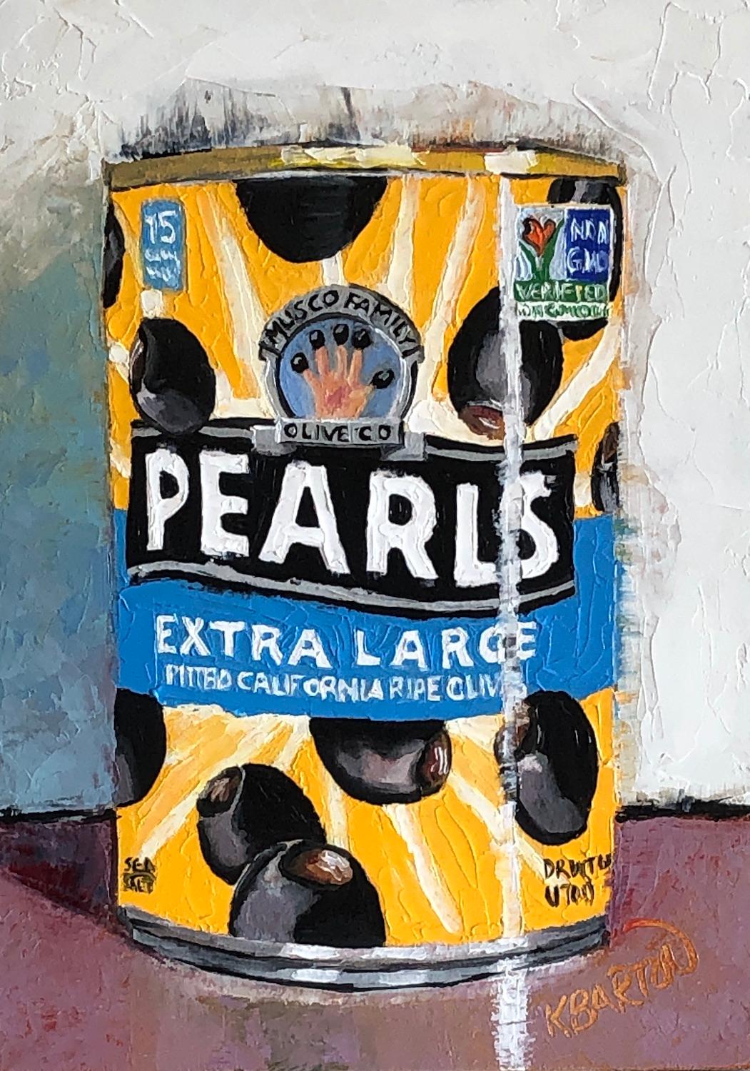 Karen Barton Still-Life Painting - Pearls, Oil Painting