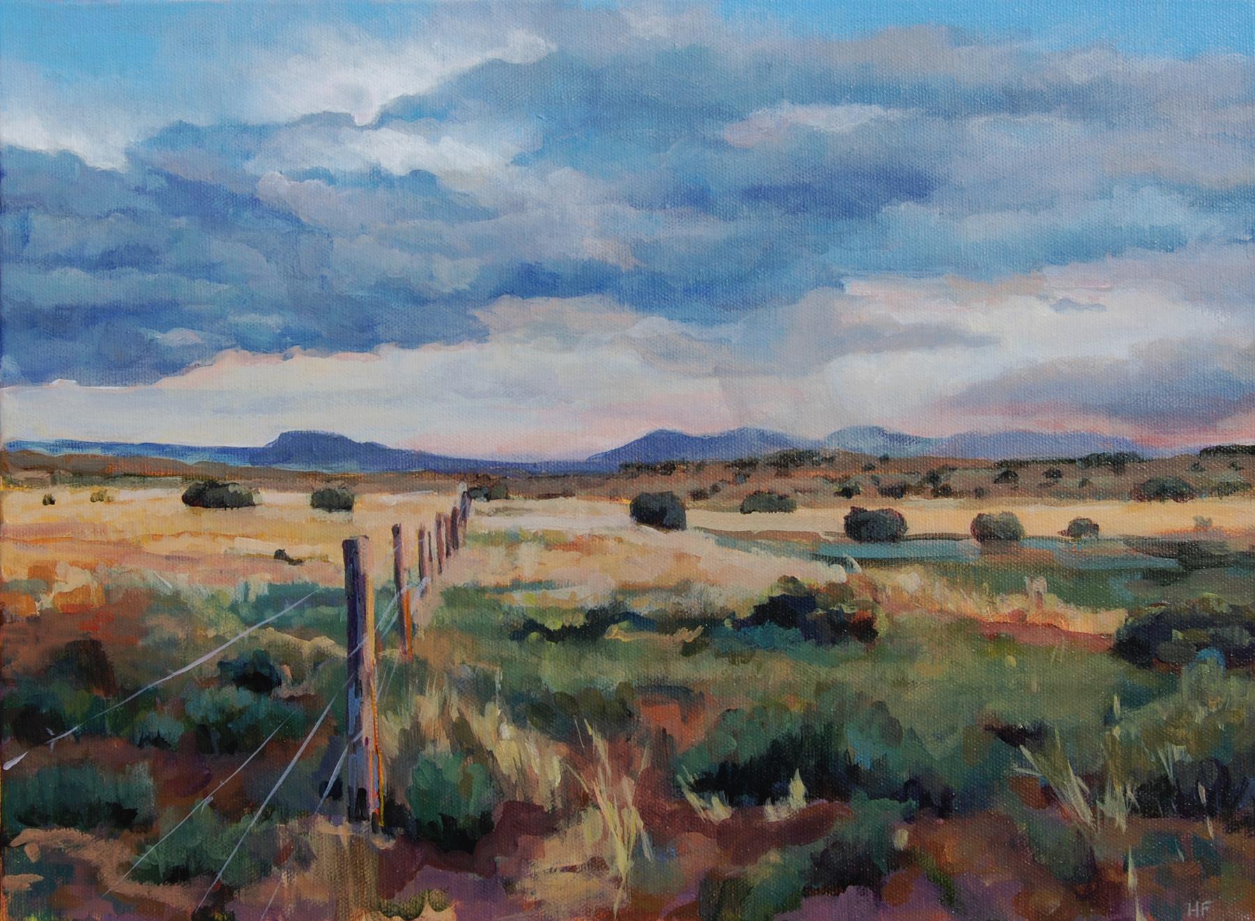 Heather Foster Landscape Painting - Galisteo Basin, Original Painting