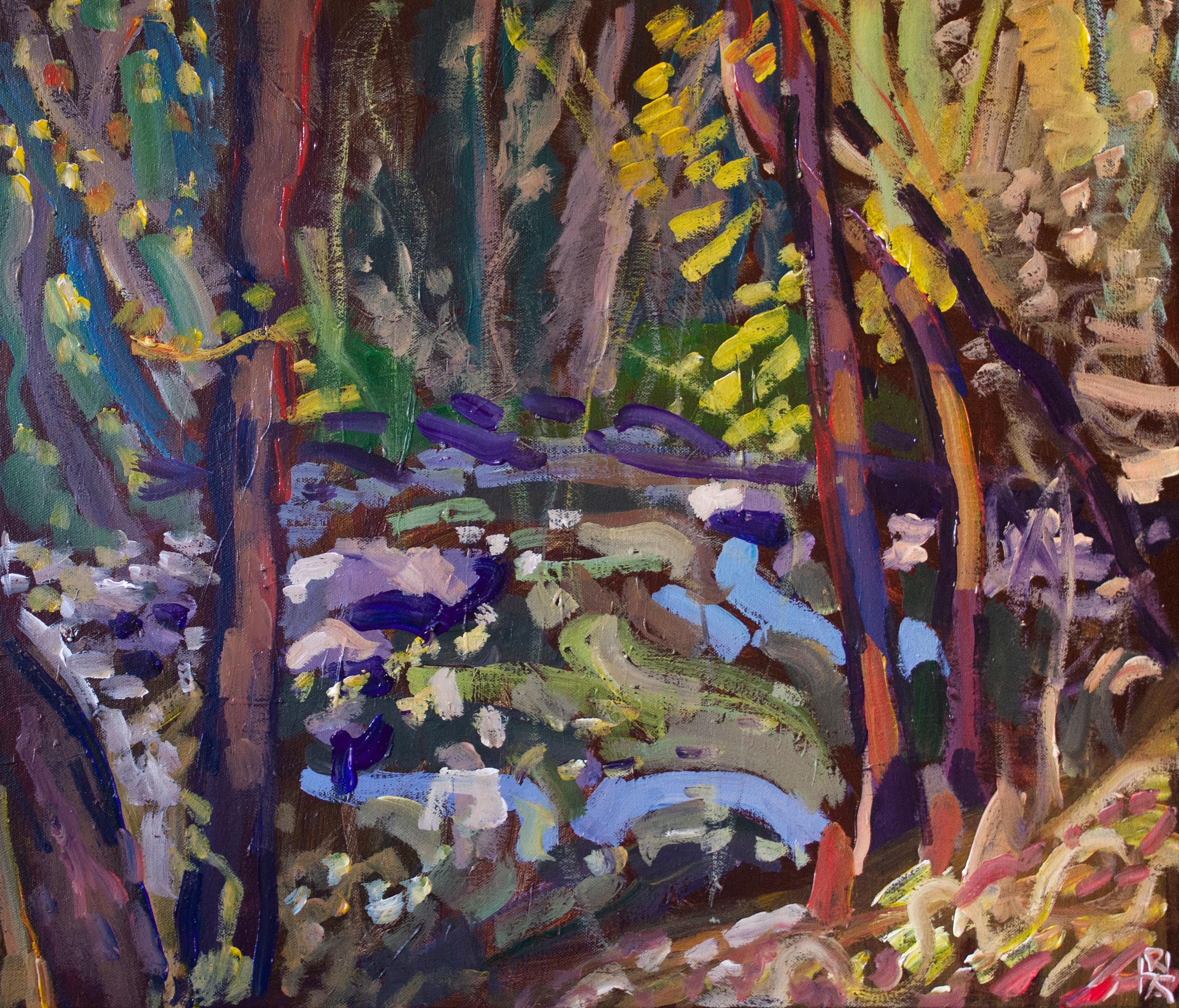 Big Gunpowder Falls, Original Painting - Art by Robert Hofherr