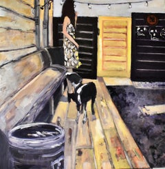 The Yellow Door, Oil Painting
