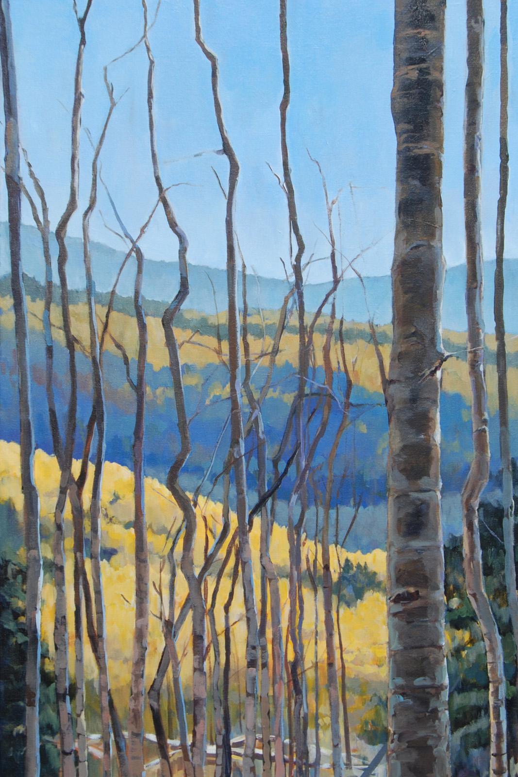 Montañas otoñales, Pintura original - Art de Heather Foster