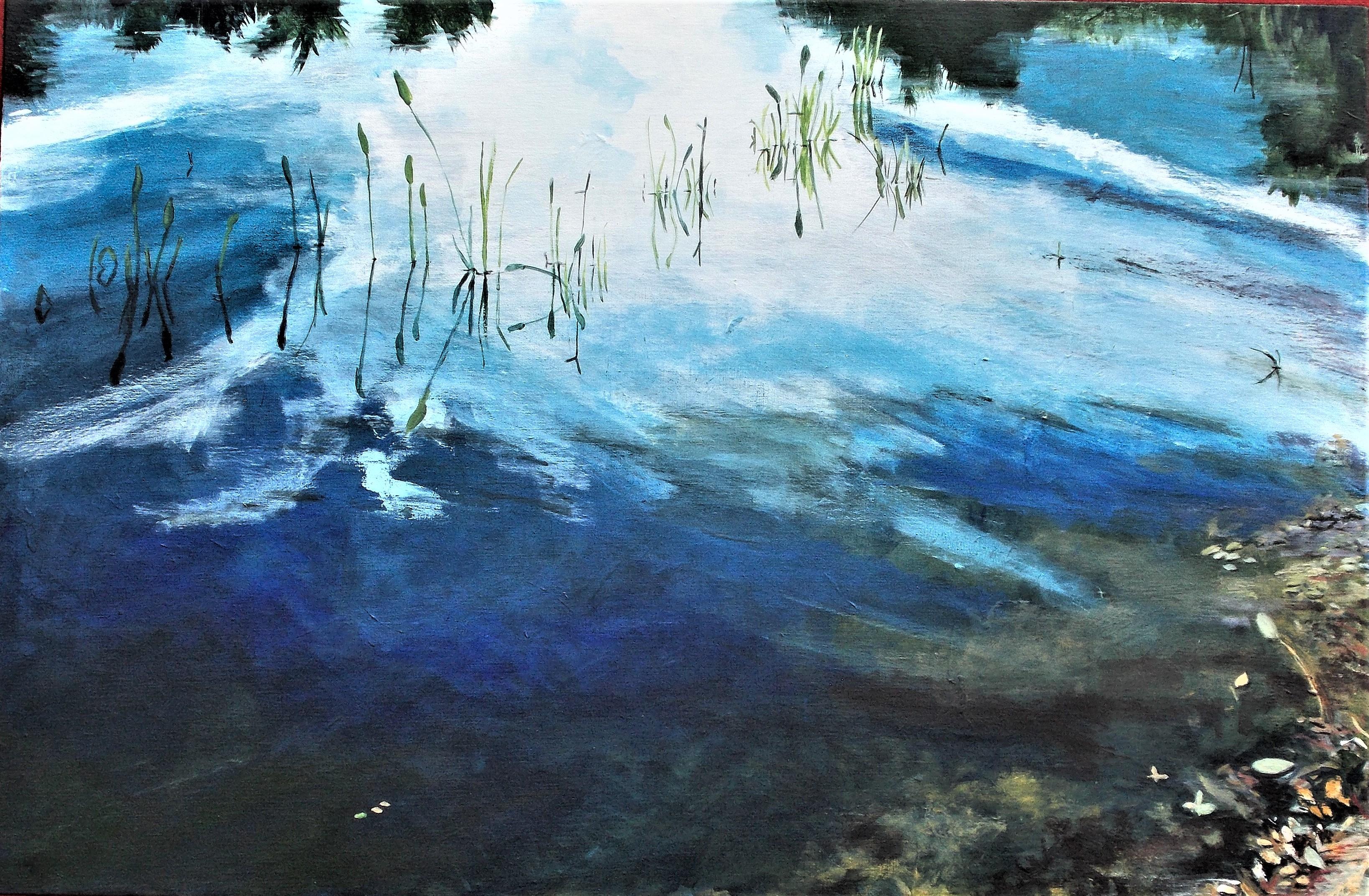 Benjamin  Thomas Landscape Painting - Still Waters, Original Painting