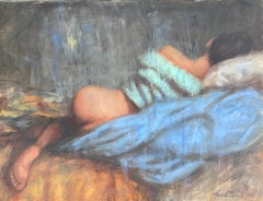 Angora Sweater, Oil Painting