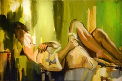 Rêve paisible, peinture à l'huile