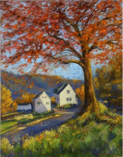 Quiet Cove, Autumn Light, Oil Painting