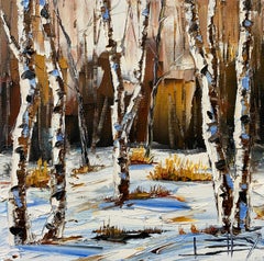 Winter Prelude, Oil Painting