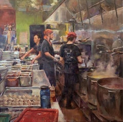 Peinture à l'huile - Maison Ramen