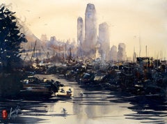 Hong Kong Skyline, Original Painting