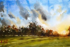 Fairwood Park Sunset, Original Painting