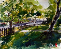 Neighborhood Morning, Original Painting