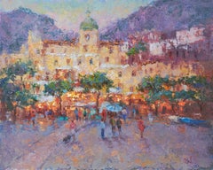 Positano Lights, Oil Painting