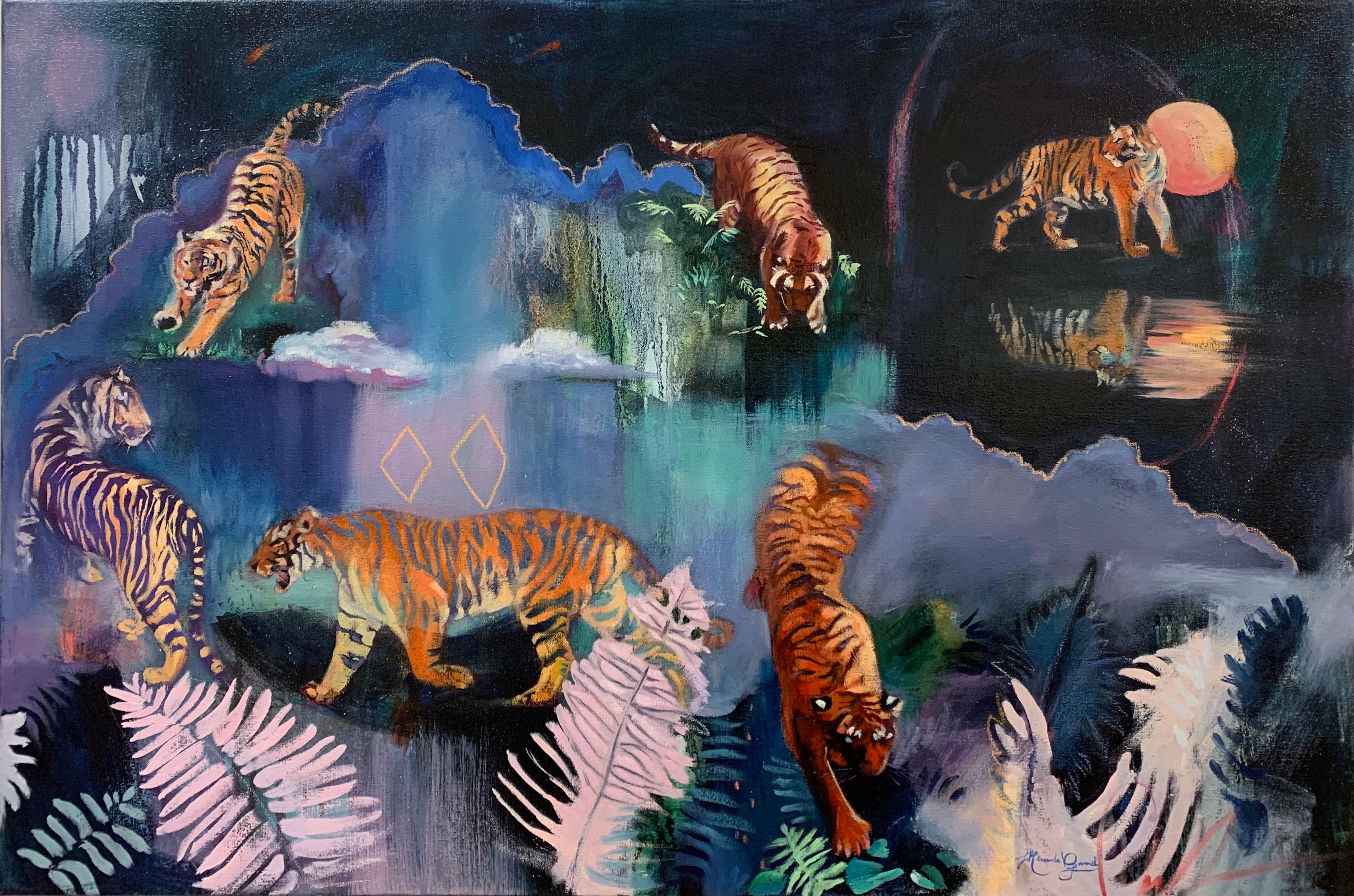 Miranda Gamel Animal Painting - Journey to Zion, Oil Painting