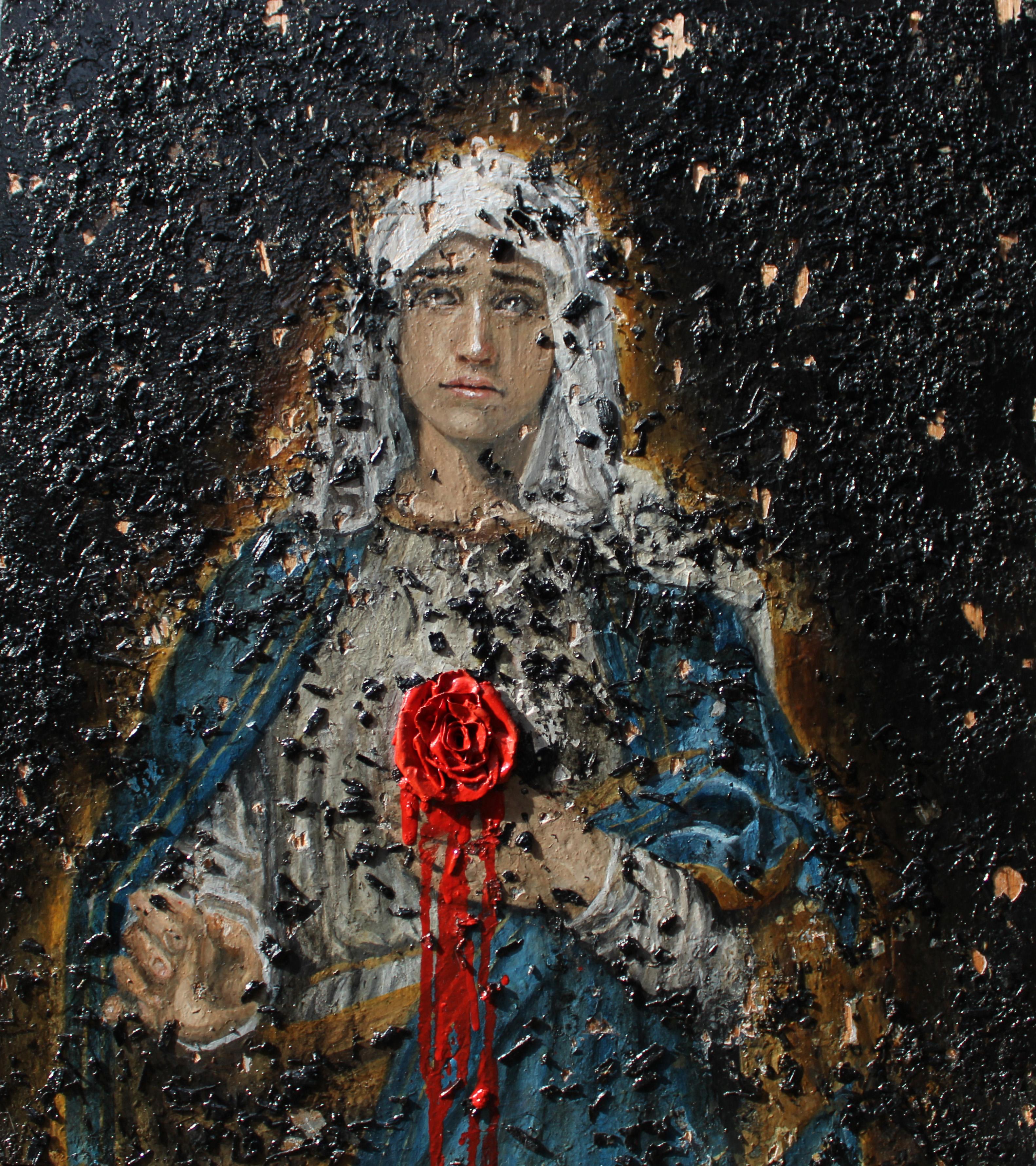 Stabat Mater Dolorosa, Oil Painting - Art by Seung Yim