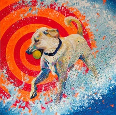 Pop Dog, Oil Painting