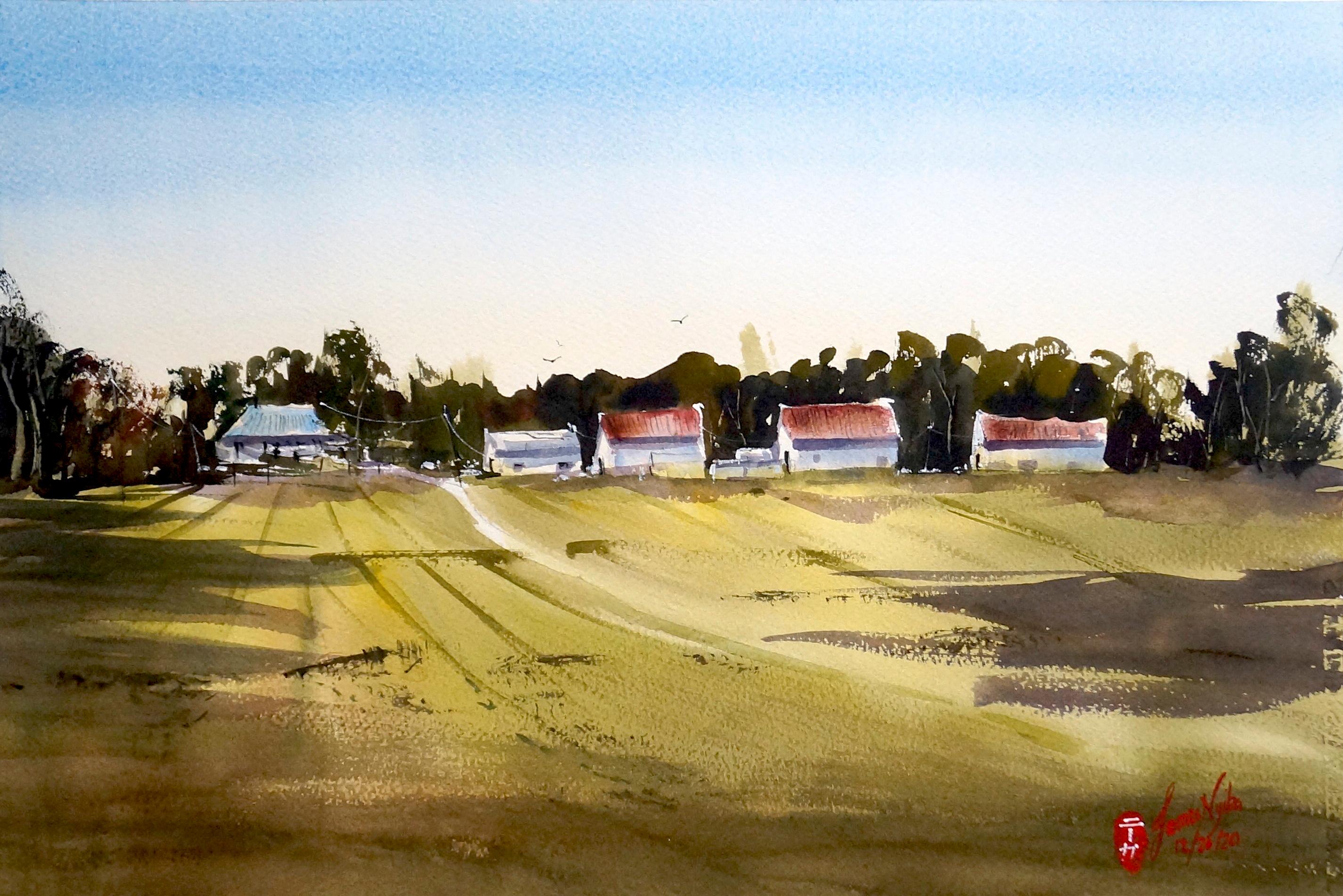 Research Station, Original Painting - Art by James Nyika