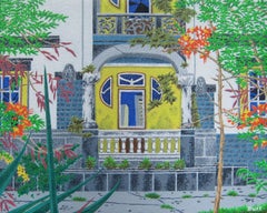 Decaying Mansion, Original Painting