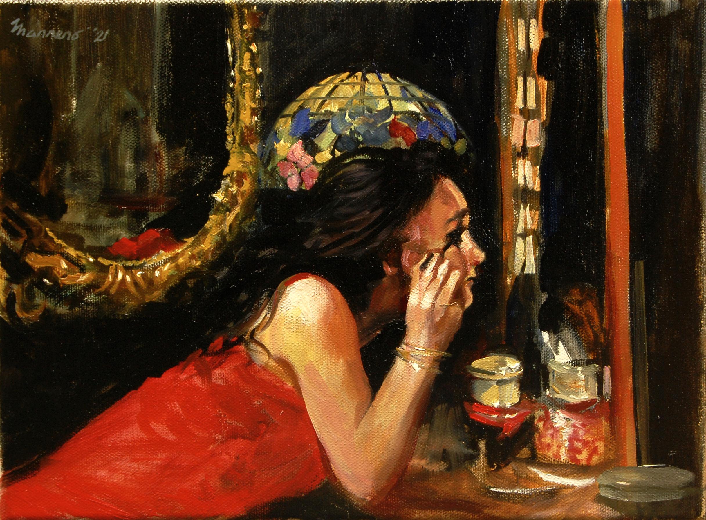 Dressing Up, Oil Painting - Art by Onelio Marrero