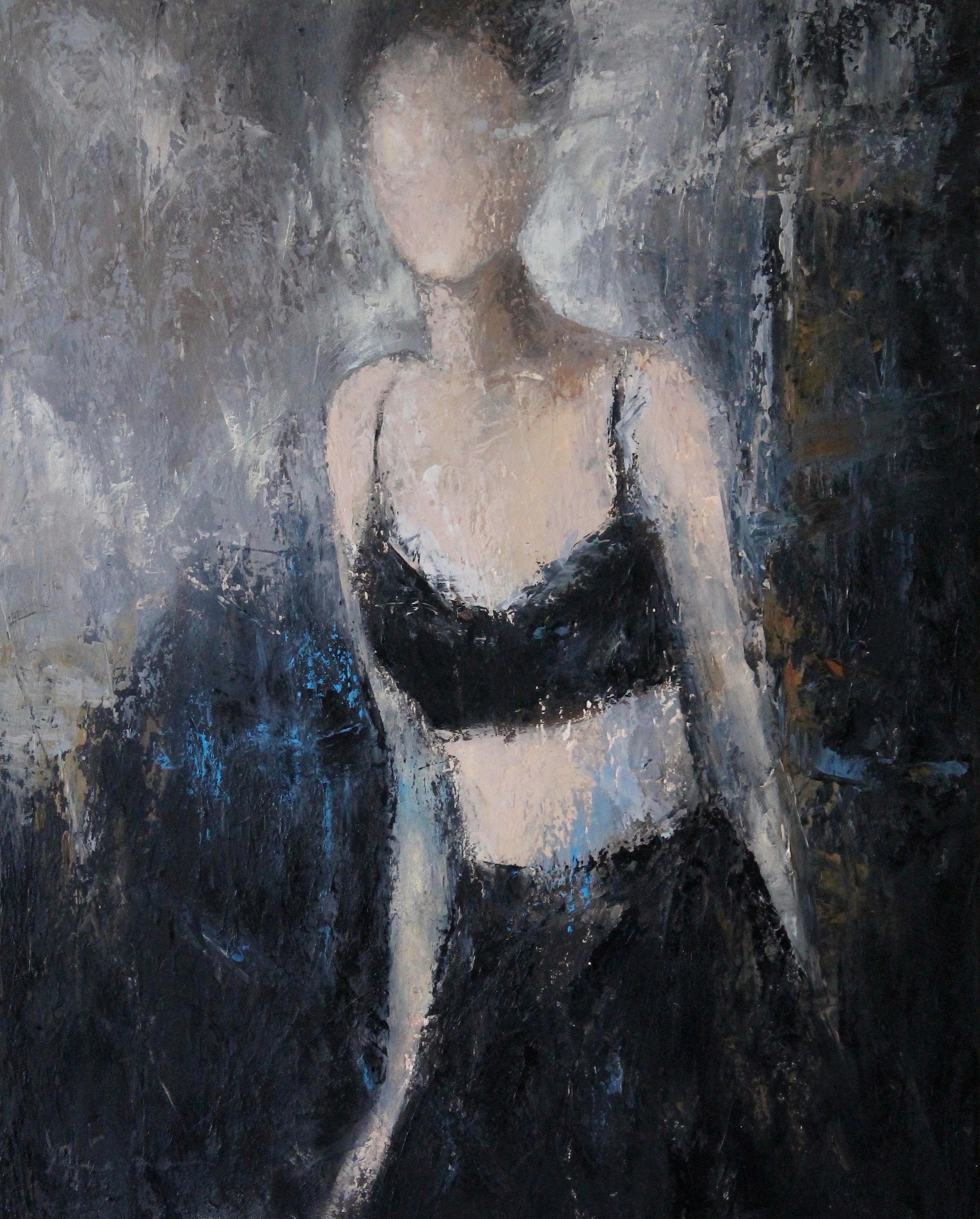 Stepping Out to the Light III, Oil Painting - Art by Naoko Paluszak