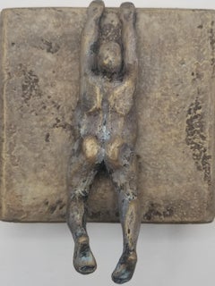 Small Being Climber on Bronze (Series 3/50), Original Painting