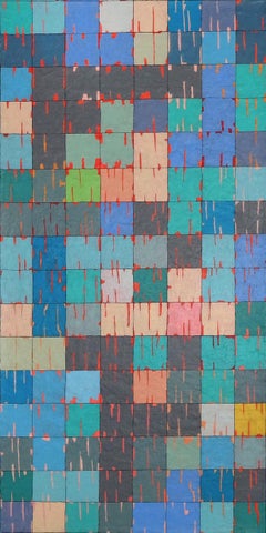 Gridscape: Square Garden, Abstract Painting