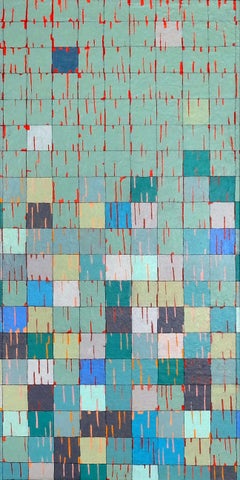 Gridscape: Upper Compartment on the Left, Abstract Painting