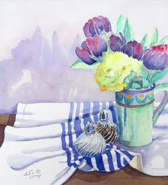 Purple Tulips, Original Painting