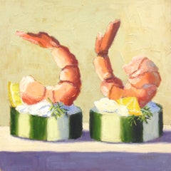 Jumbo Prawns, Oil Painting