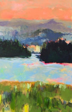 Magical Light Lure of Lake Pines, Original Painting