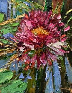 Red Flower 05, Oil Painting
