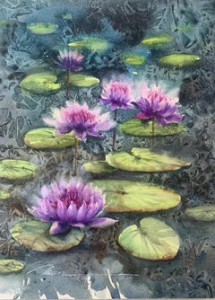 Swamp Blossoms, Original Painting