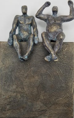 Harmony Couple on Bronze 1, Original Painting