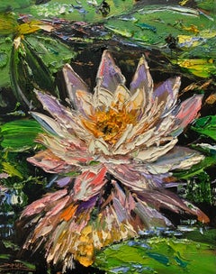 White Flower 04, Oil Painting