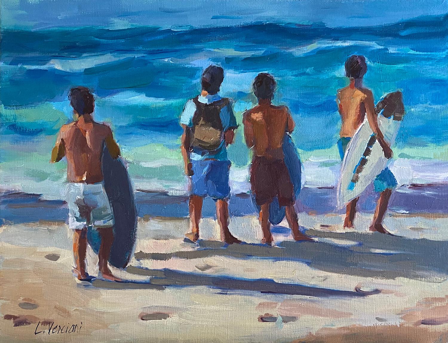 Boys of Summer, Oil Painting - Art by Claudia Verciani