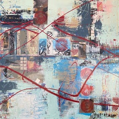 Waterfront, Abstract Painting