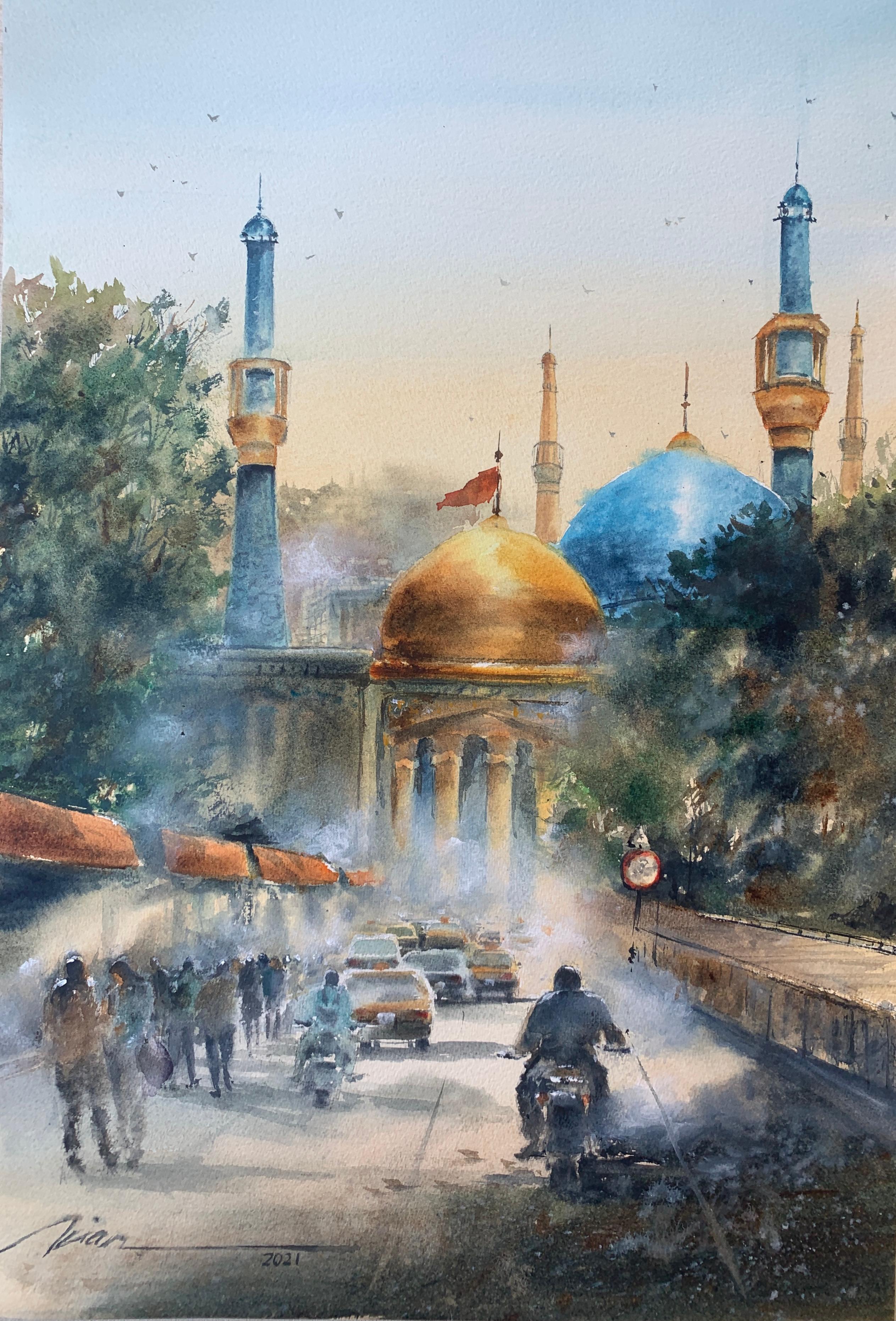 Fatemeh Kian Interior Art - The Sultan, Original Painting