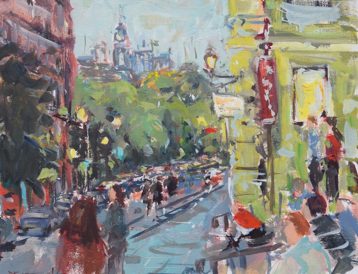 St. Sulpice, Montreal, Oil Painting