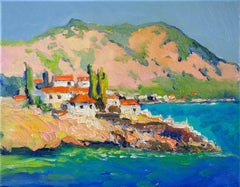 Summer in Greek Islands, peinture à l'huile