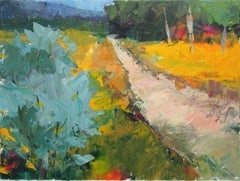 Path with Yellow Grass, Original Painting